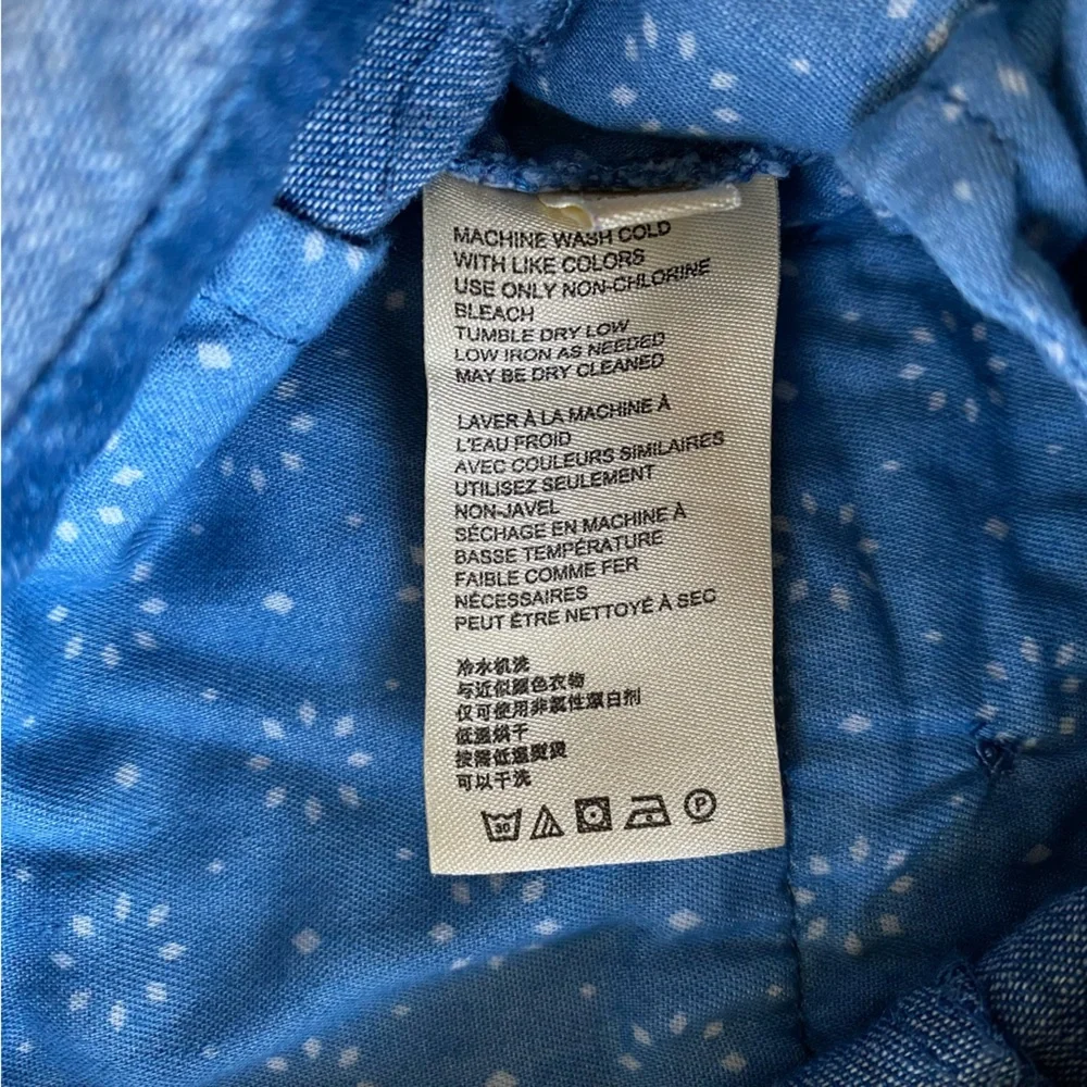 Pilcro and the Letterpress Cotton Size 10 denim blue jumpsuit - Picture 5 of 9